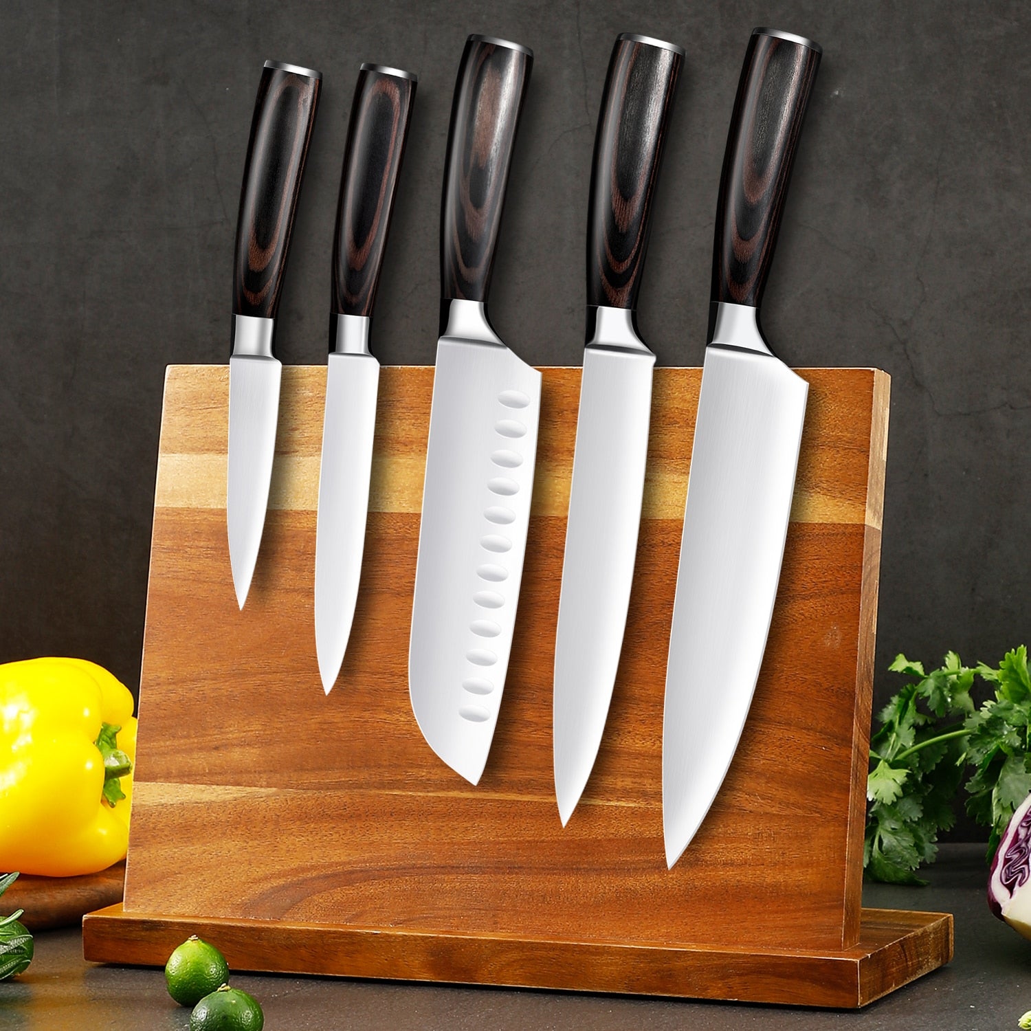 5 Pieces Professional 7CR17 High Carbon Stainless Steel Kitchen