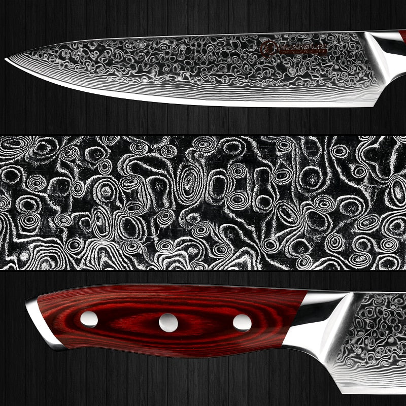 GRANDSHARP 8 Inch Damascus High Carbon Stainless Steel Damascus